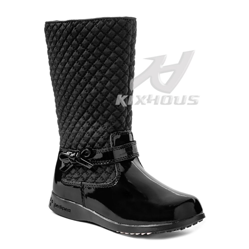 NEW PEDIPED Flex Naomi Boot Black Leather and quilted nylon upper